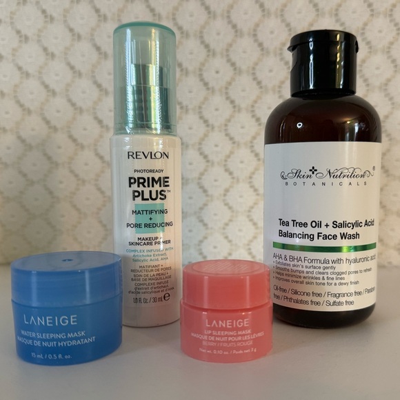 New Set of 4 Skincare Products- Laneige, Skin Nutrition Botanicals, Revlon - Picture 1 of 6
